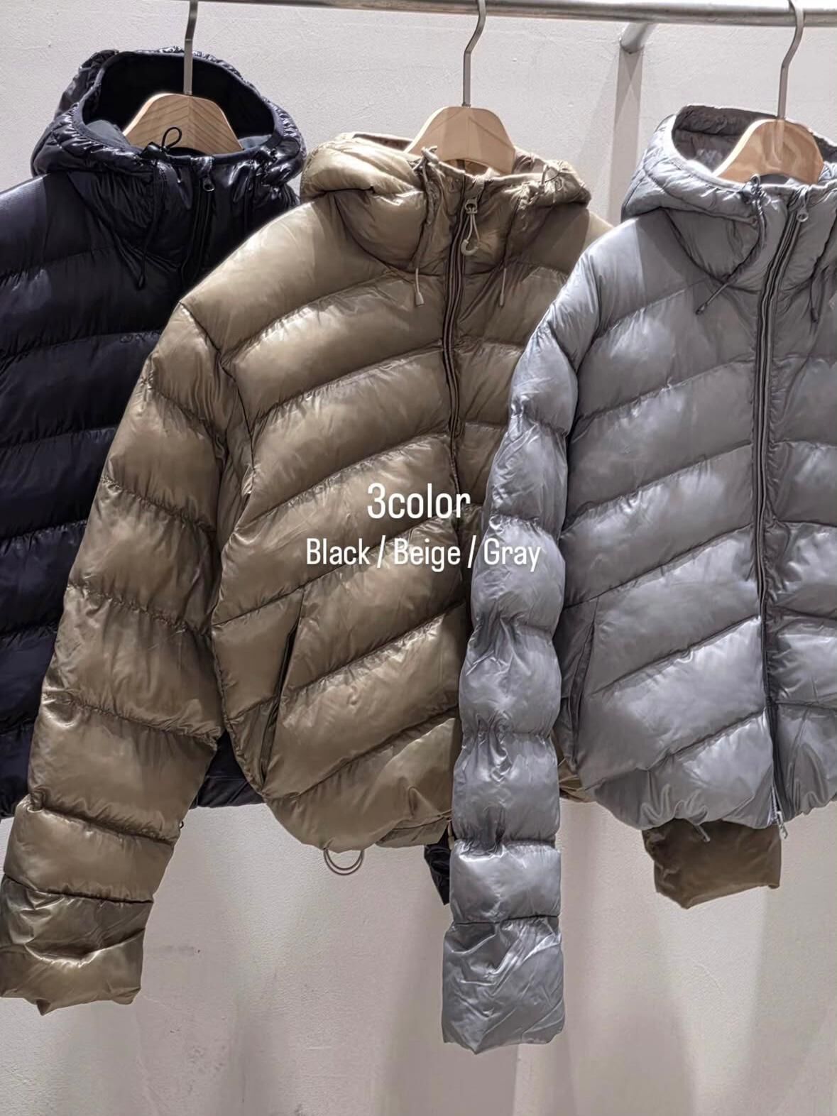 淨色連帽拉鍊外套(薄夾棉) tap-093JK