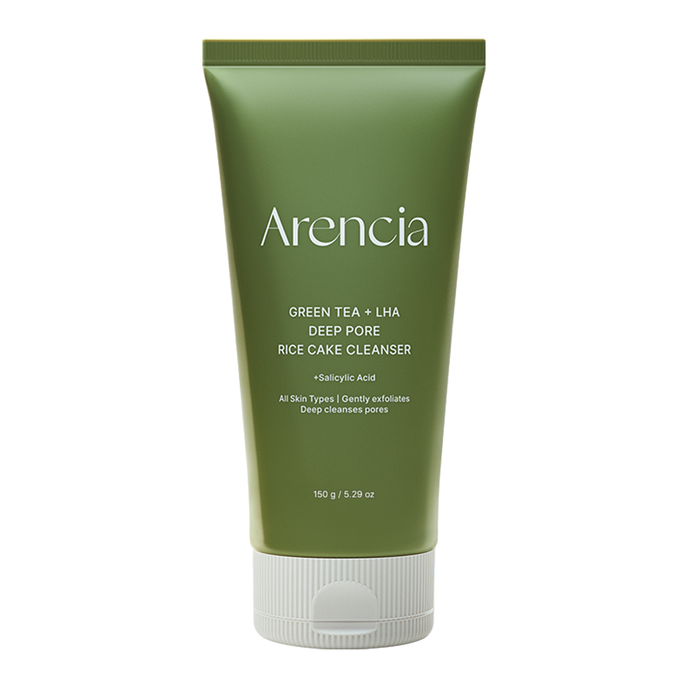 [30/11 - 31/01] Arencia Green Tea + LHA Deep Pore Rice Cake Cleanser 150ml [Olive Young 2025 Awards Planning Set]
