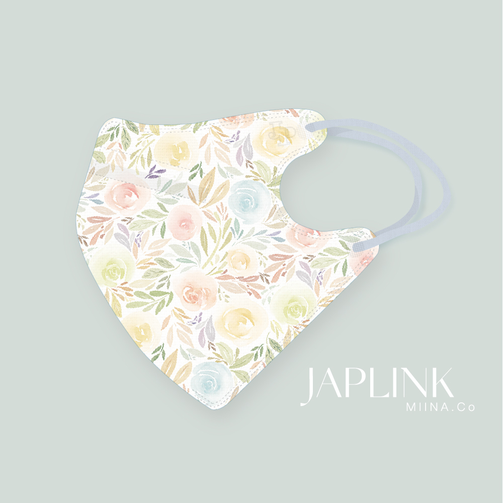 JAPLINK MASK 立體口罩【 HEPA 設計款 】彩虹玫瑰