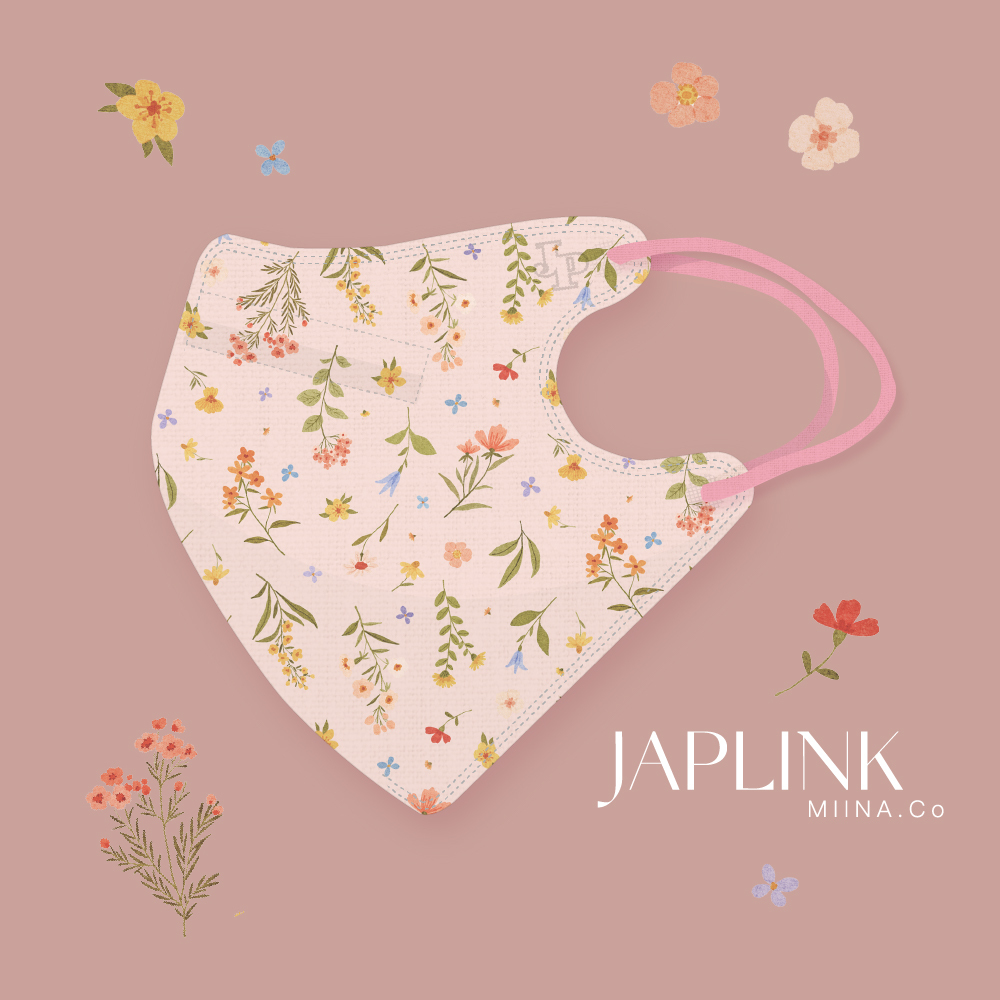 JAPLINK MASK 立體口罩【 HEPA 設計款 】花花日和