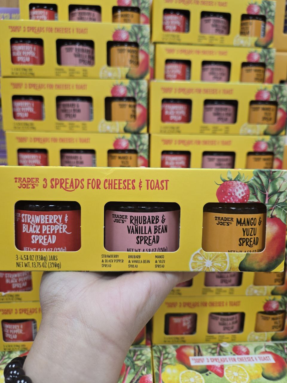 [U] CW TRADER JOE'S 3 SPREADS FOR CHEESE & TOAST,  00817776 (UCW99)