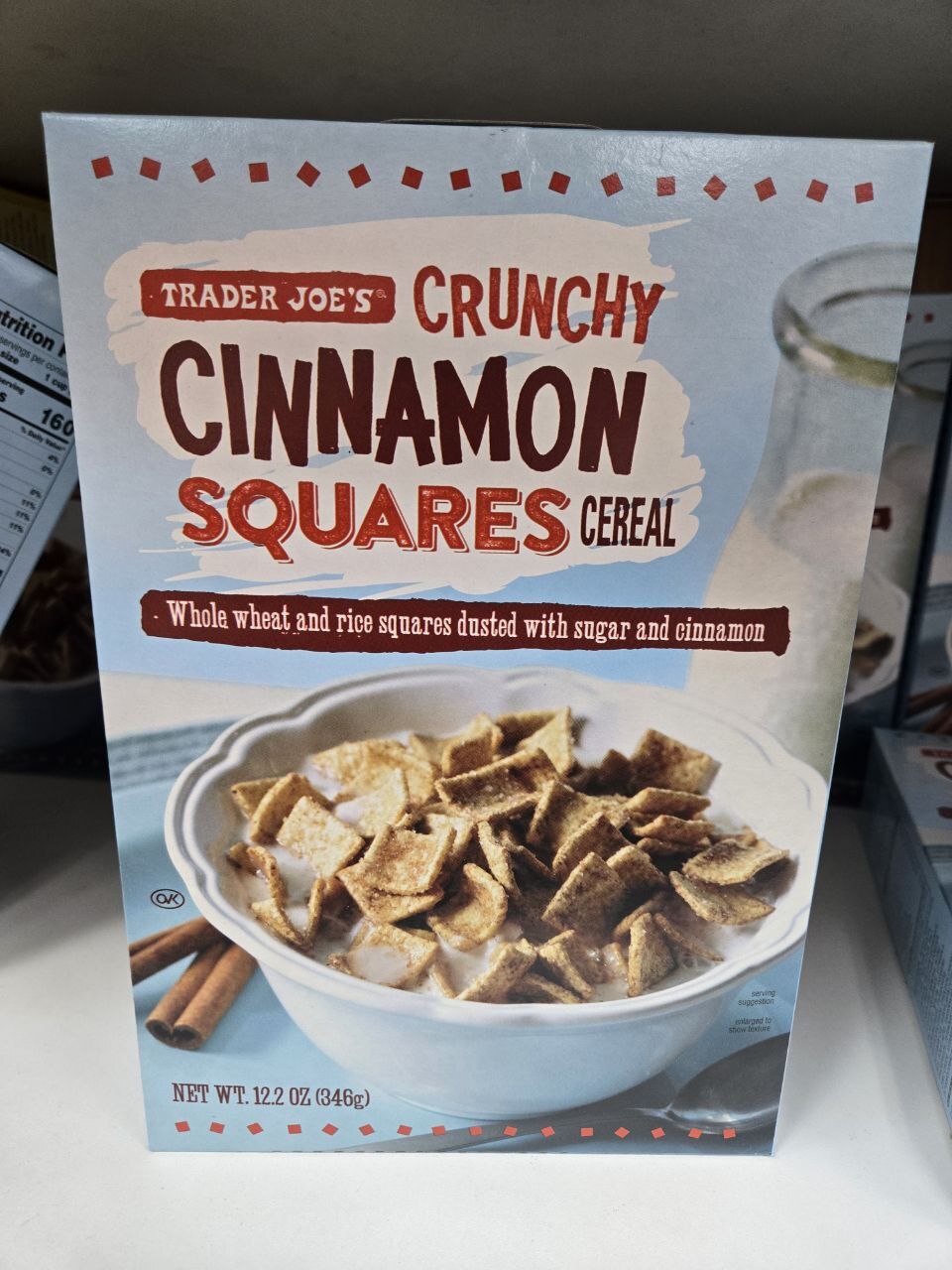 [U] CW TRADER JOE'S CRUNCHY CINNAMON SQUARES CEREAL, 00571203 (UCW117)