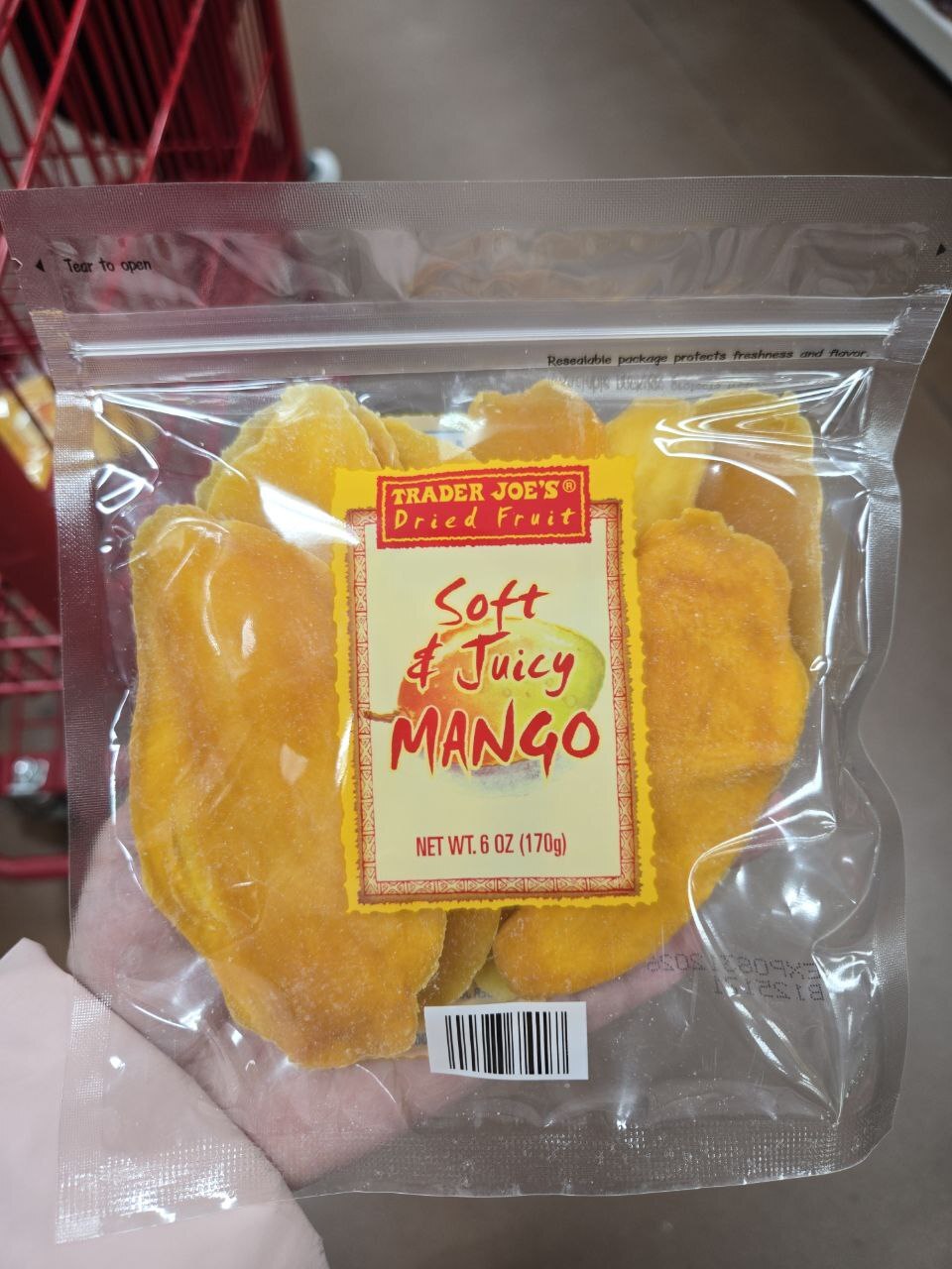 [U] CW TRADER JOE'S DRIED FRUIT SOFT & JUICY MANGO, 00987417 (UCW118)