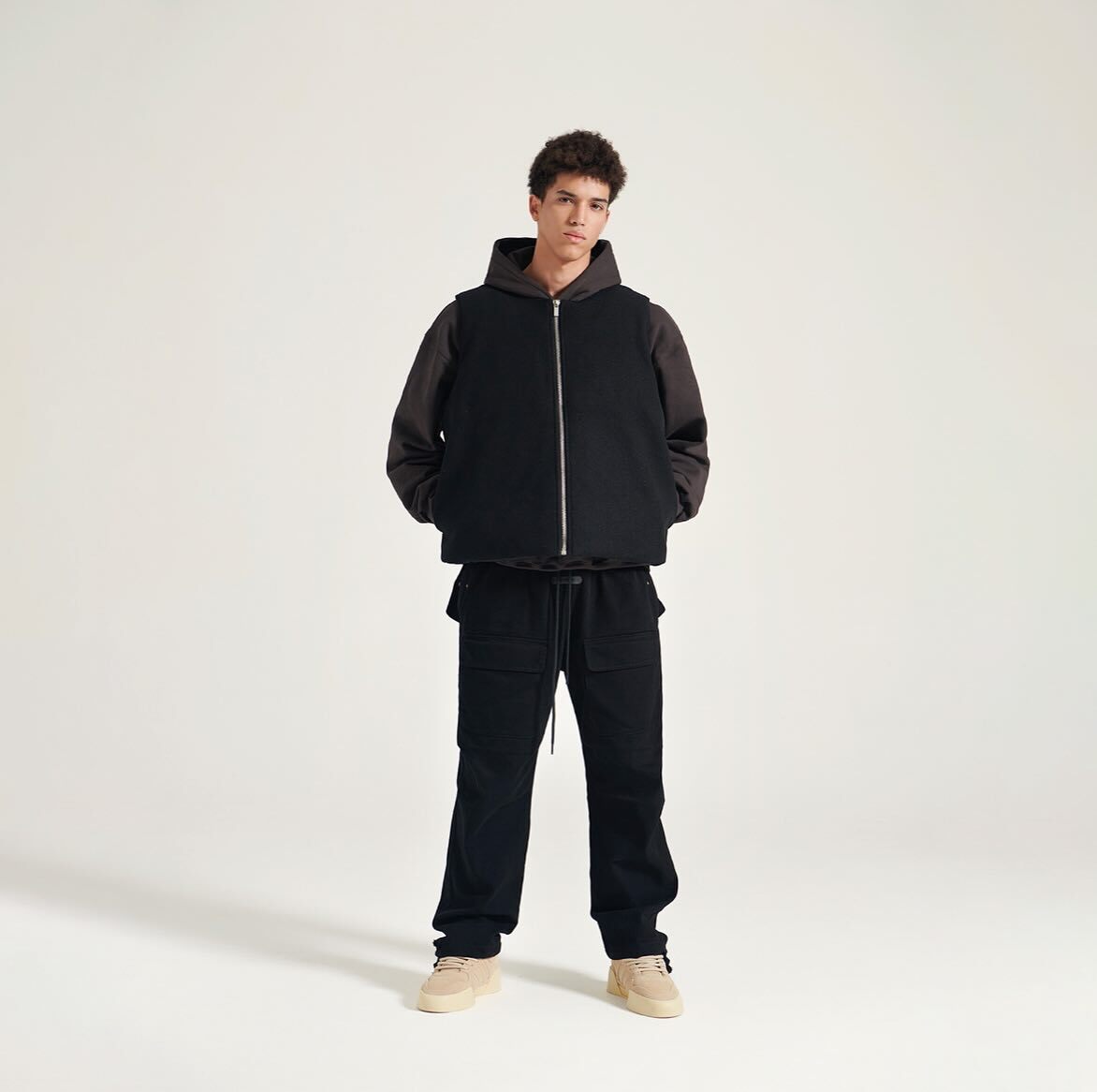 陳冠希 Clot INNERSECT 三生萬物 素面鋪棉拉鍊背心 雙面穿 男女同款 INN24FWTVT158