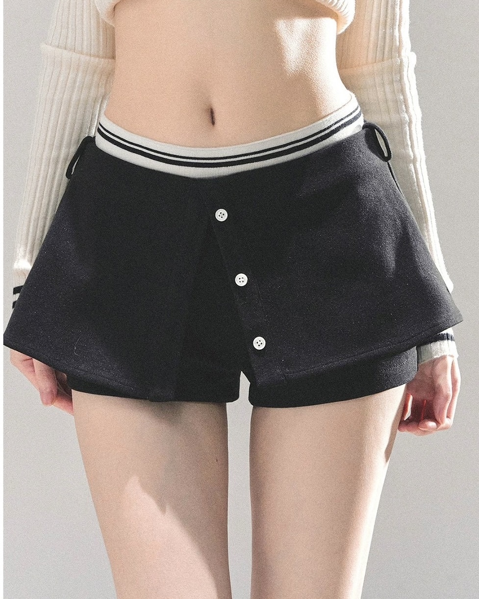 設計師家休閒雙褲頭褲裙