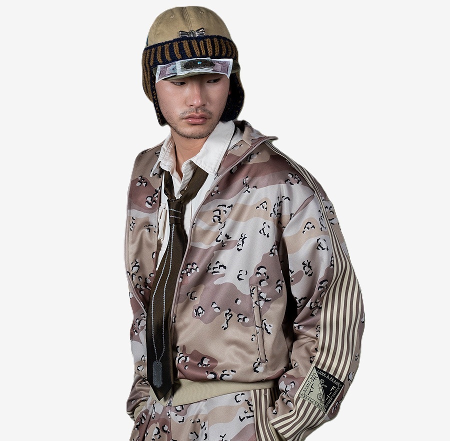 12/8 RELEASE: KAPITAL SMOOth JERSEY CHIP CAMO TRACK JACKET - PRE ORDER ITEM (預訂中)