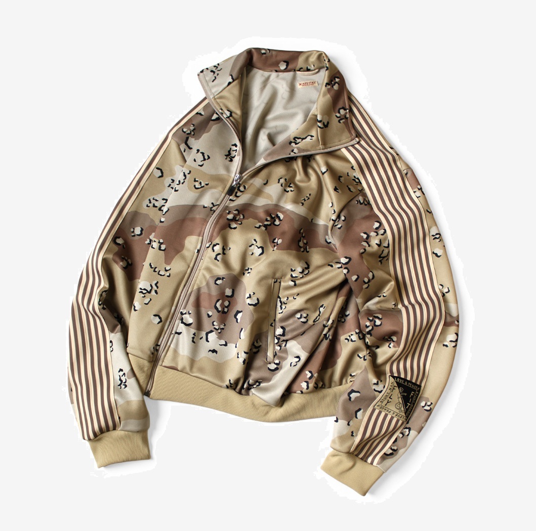 12/8 RELEASE: KAPITAL SMOOth JERSEY CHIP CAMO TRACK JACKET - PRE ORDER ITEM (預訂中)