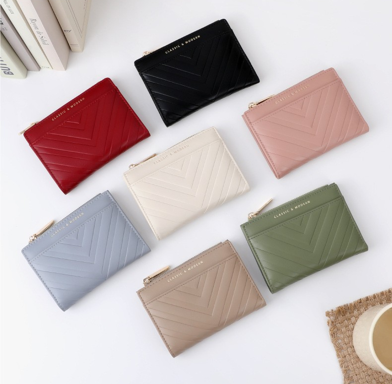 Embossed PU Leather Slim Wallet