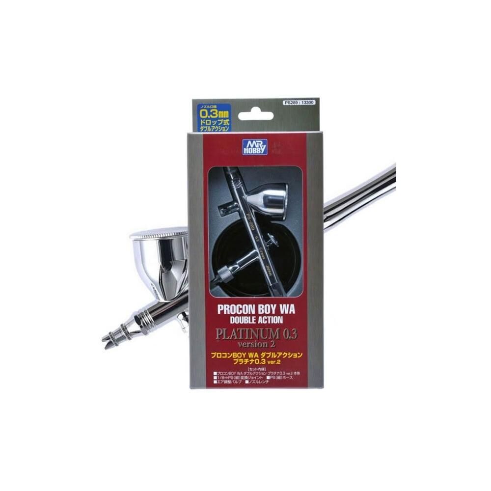 Mr. Hobby 郡士 PS289 (0.3mm) / PS270 (0.2mm) 噴筆 / GSI PS-289 白金雙控型噴筆 (0.3mm) Ver.2 GSI PS-270 白金雙控型噴筆 (0.2mm)