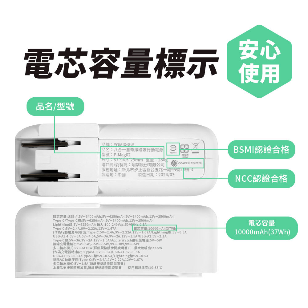 YOMIX,優迷,充電神救援就用yomix,動物方城市,ZOOTOPIA,尼克,茱蒂,閃電.行動電源,行充,自帶線行動電源,Wh 行動電源,八合一行動電源