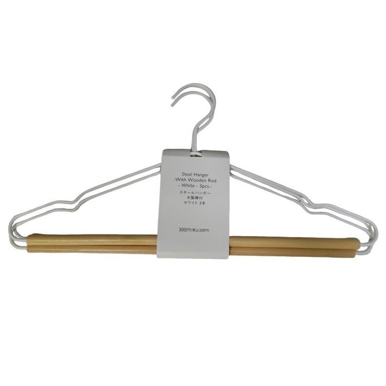 TP 衣架/白 3入