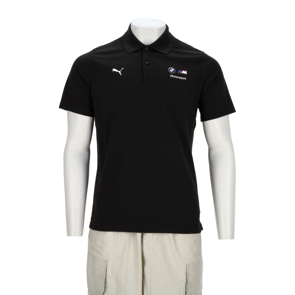 Puma BMW系列 MMS Jaquard 男款 黑色 歐規 BMW Polo衫 短袖 63291601