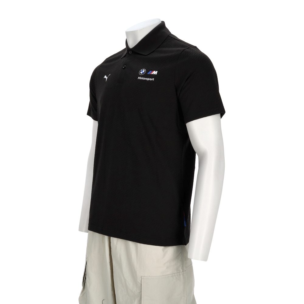 Puma BMW系列 MMS Jaquard 男款 黑色 歐規 BMW Polo衫 短袖 63291601