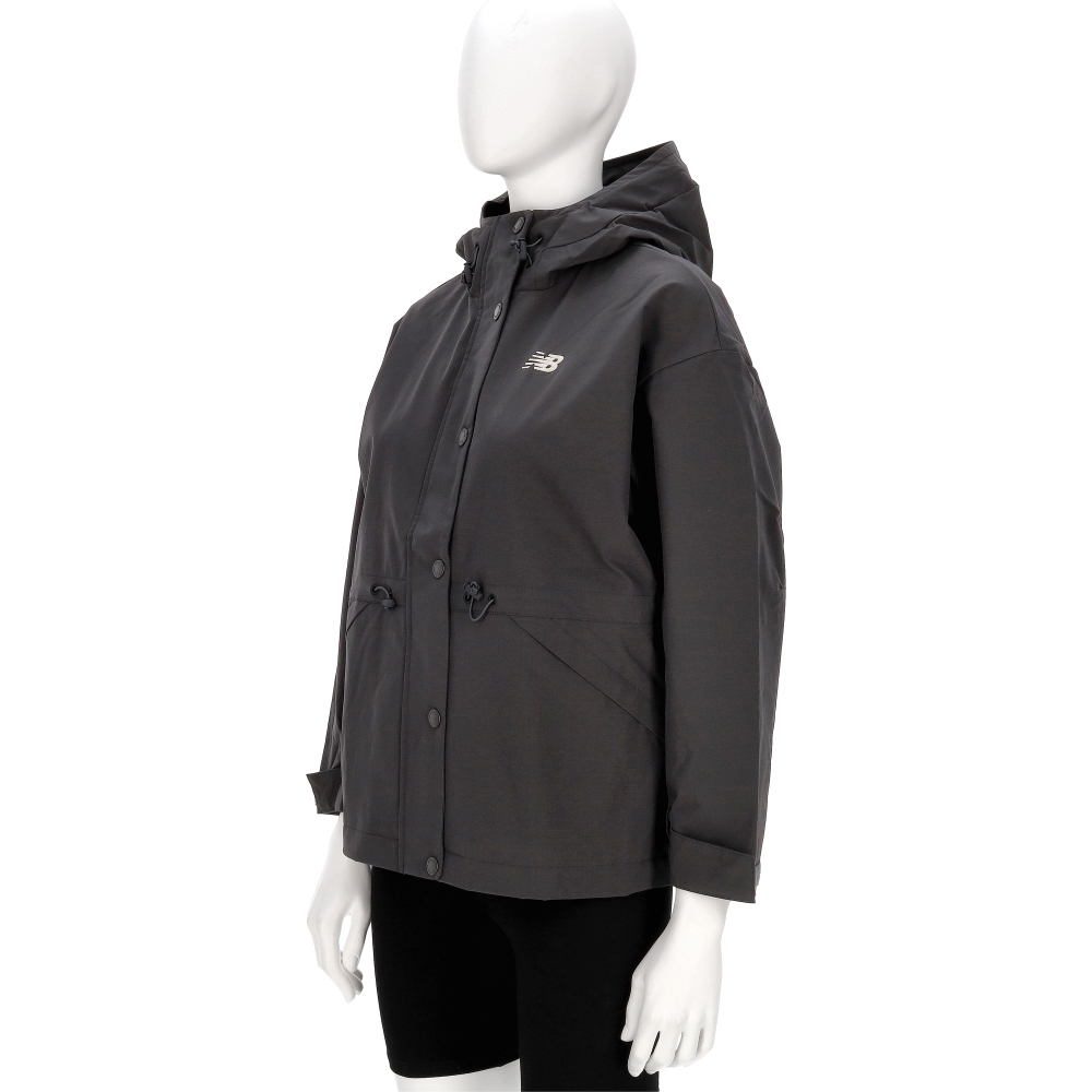 New Balance SDS 女款 深灰色 NB 亞規 腰部抽繩 防風 連帽 外套 AWJ53314BLK
