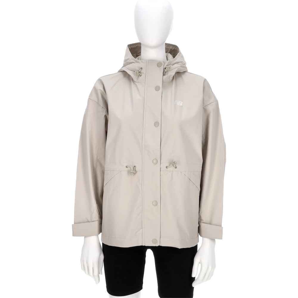 New Balance SDS 女款 卡其綠色 NB 亞規 腰部抽繩 防風 連帽 外套 AWJ53314SHY