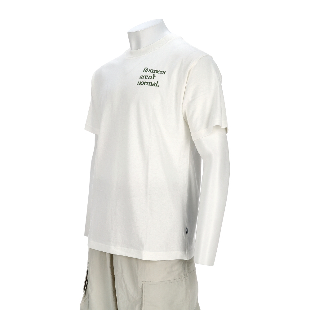 New Balance 男款 米白色 NB 美規 圓領 圖案 印花 T恤 短袖 MT53921SST