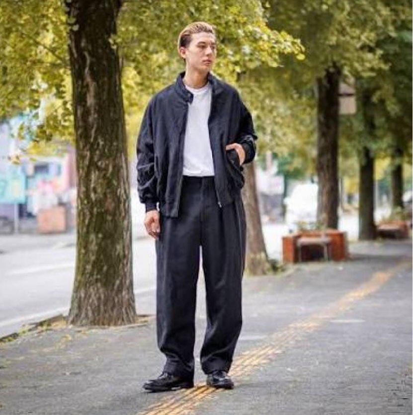 ON SALE: A.PRESSE TWEED HARRINGTON JACKET - BLACK SIZE 4 PRE ORDER ITEM (預訂中)