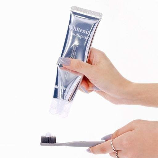 REBRUSH 亮白光澤美白套組 1劑(80g)+2劑(40g) (贈送擠牙膏夾)