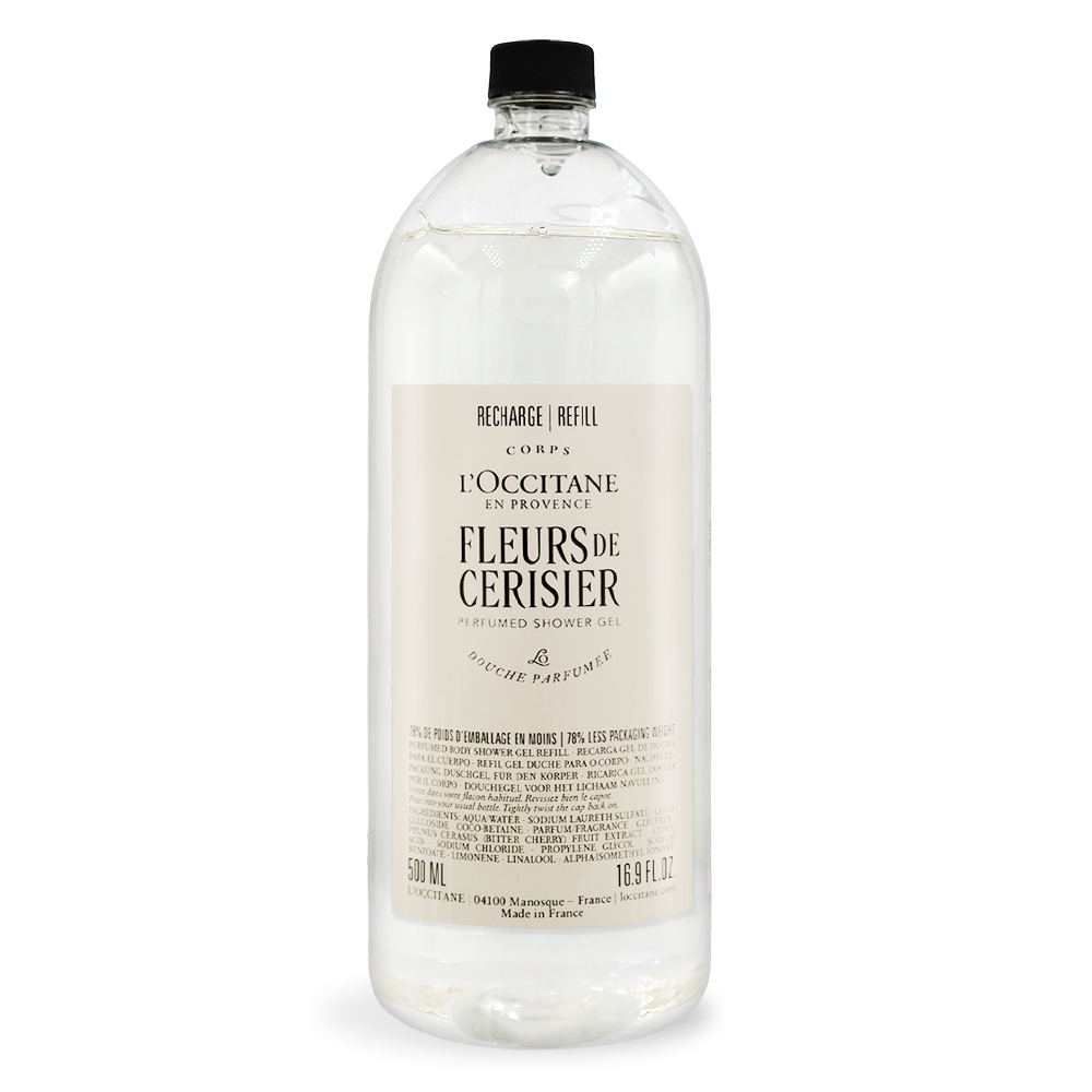 L'OCCITANE 歐舒丹 櫻花沐浴膠補充瓶(500ml)-百貨公司貨
