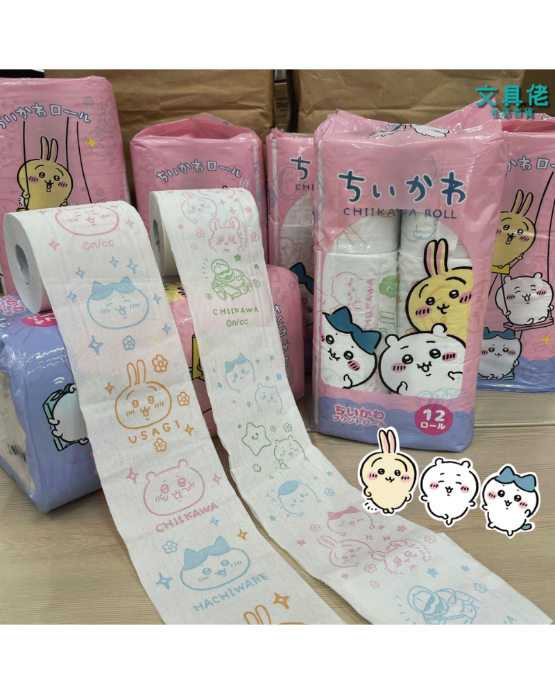 Chiikawa 卷裝紙巾 12入