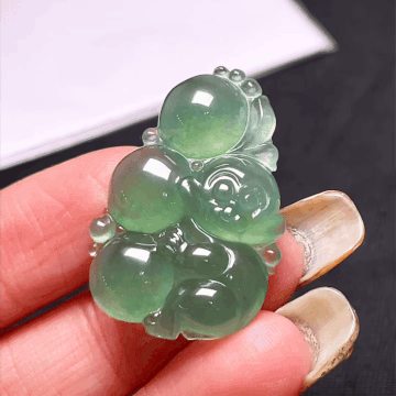 121426 翡翠靈猴吊墜
