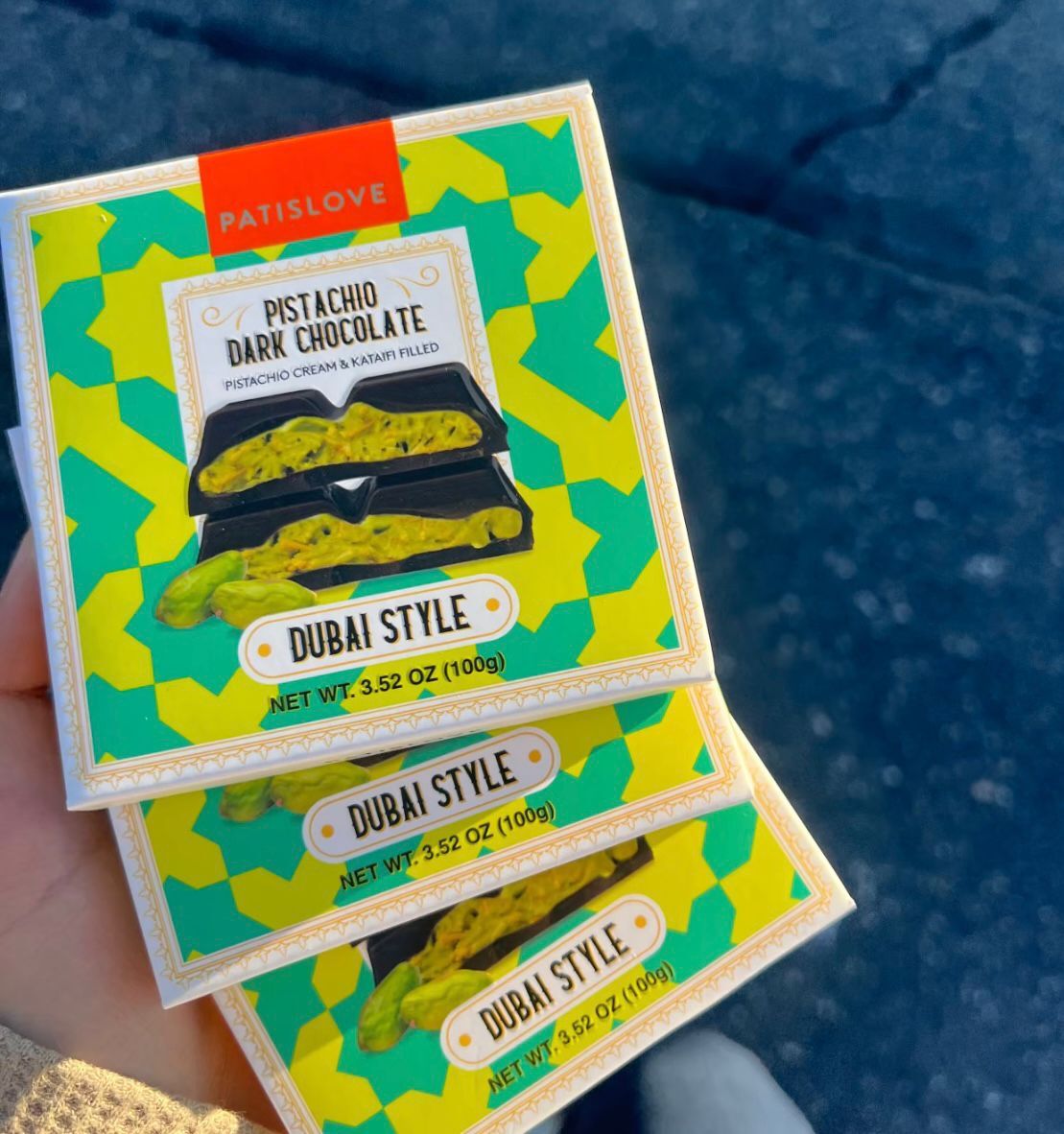 【預購】Trader Joe K120801 開心果杜拜黑朱古力 100g