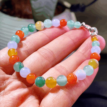 121430 翡翠手串 (4.8-6.8mm直徑)