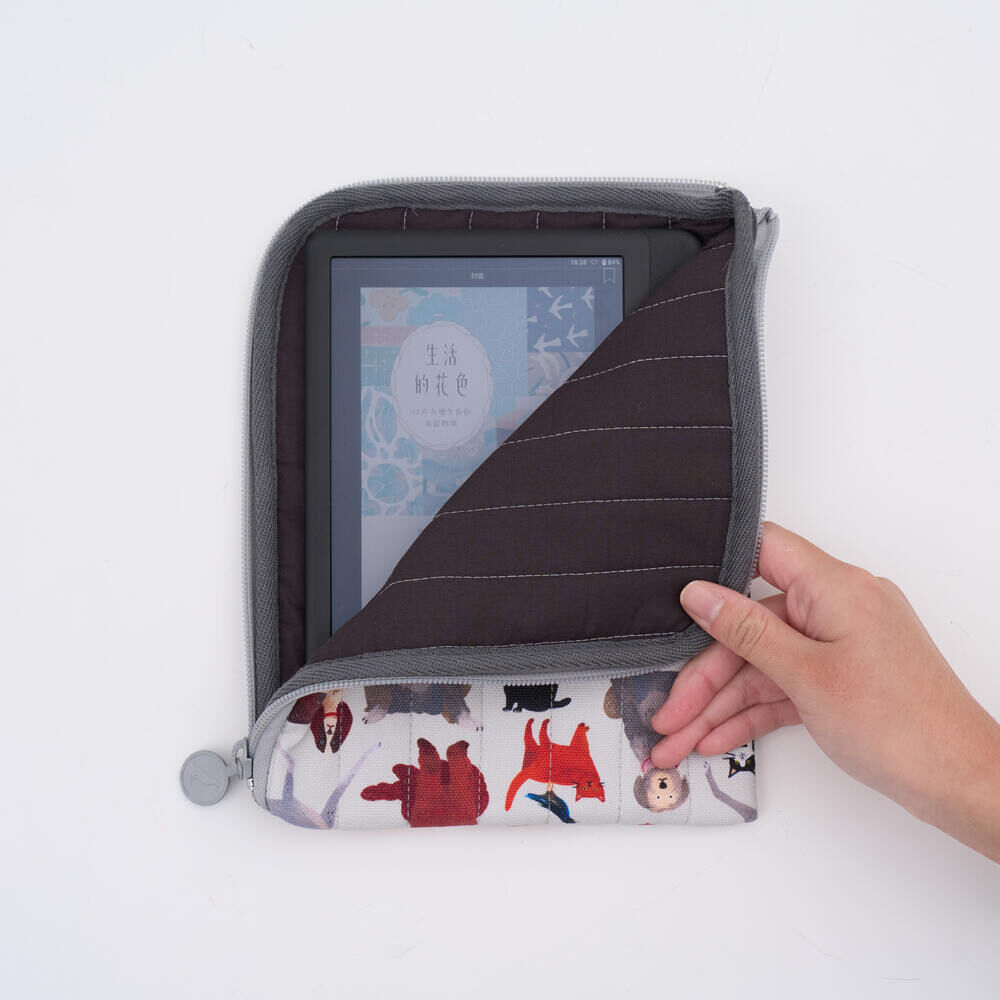 印花樂7~7.8吋電子書收納包/印花樂 x Soupy Tang/寵物派對