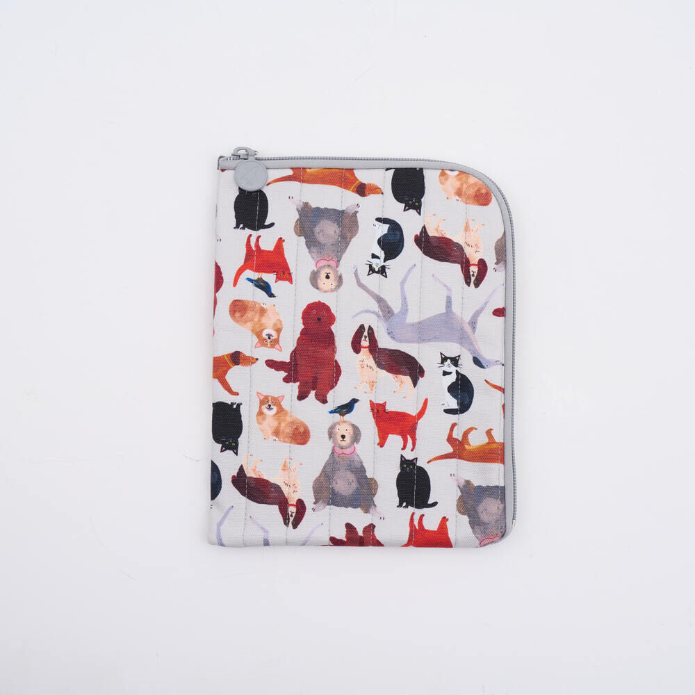 印花樂7~7.8吋電子書收納包/印花樂 x Soupy Tang/寵物派對