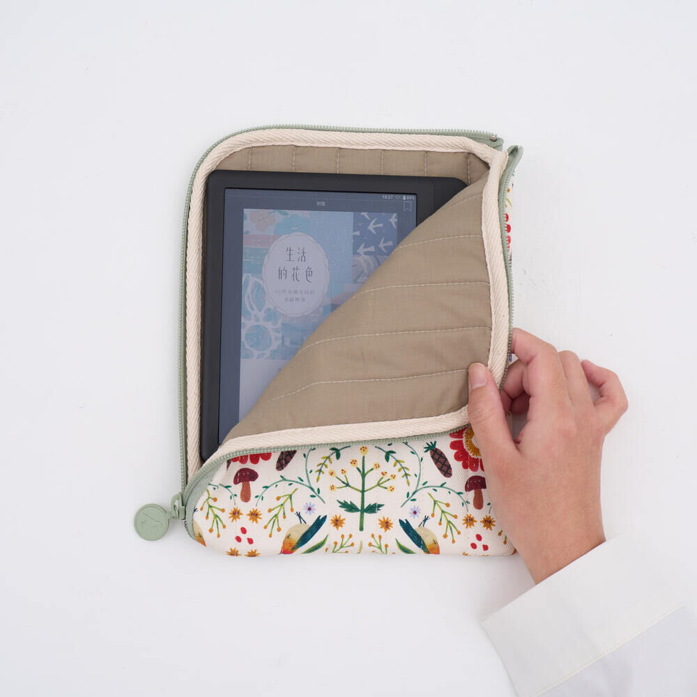 印花樂7~7.8吋電子書收納包/印花樂 x Soupy Tang/森林萬花筒