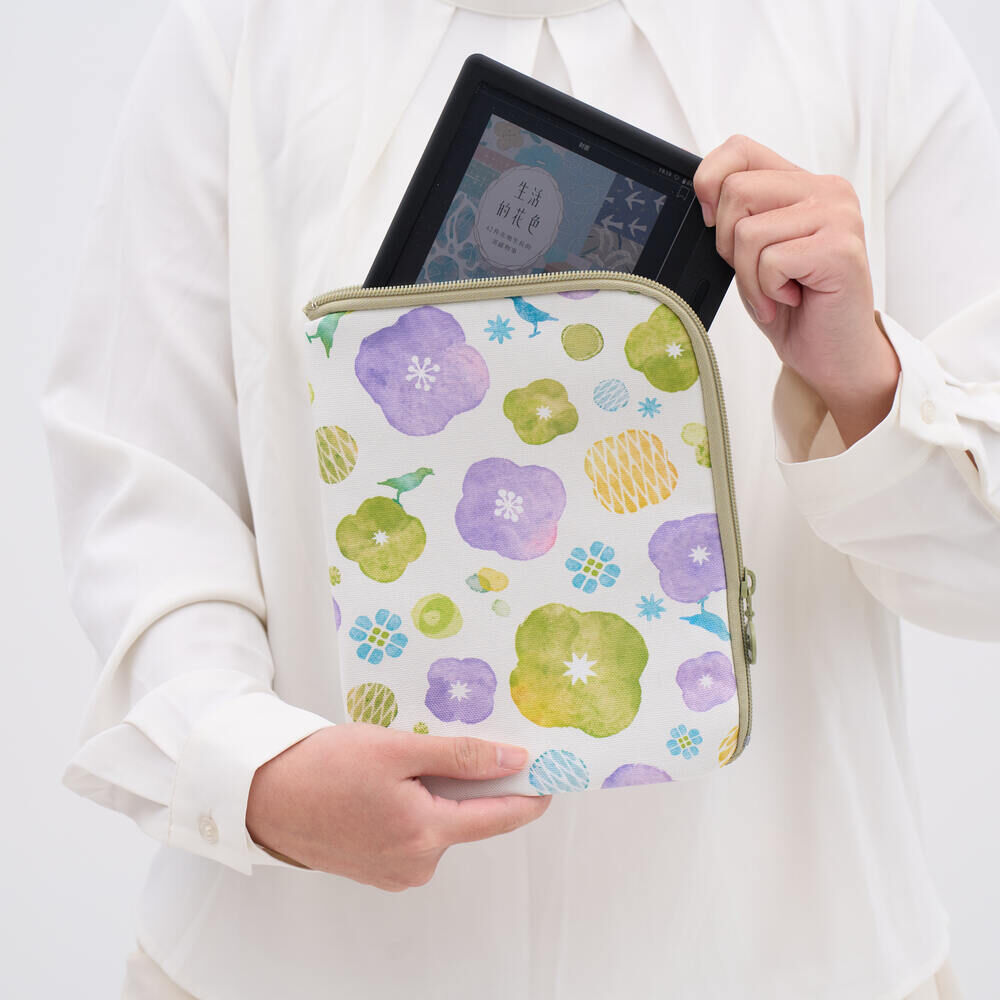 7~7.8吋電子書收納包(閱讀器保護套)/玻璃海棠17號/丁香紫