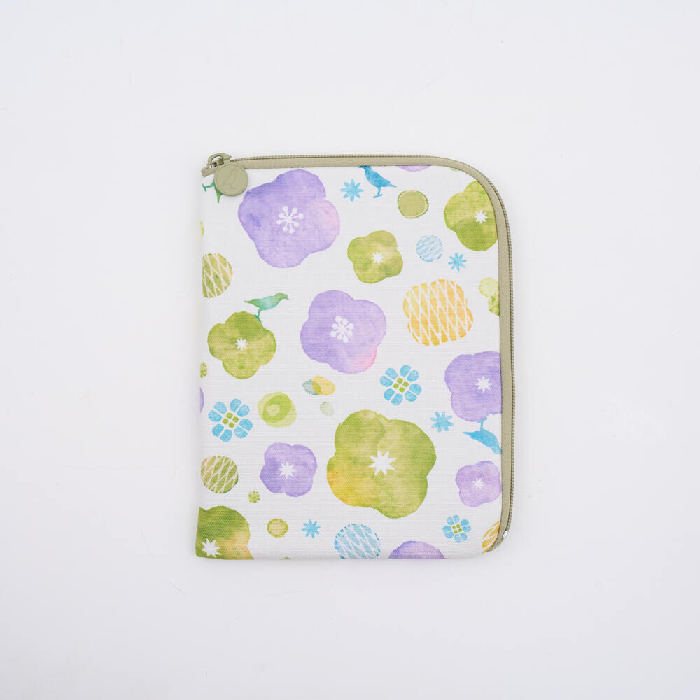 印花樂7~7.8吋電子書收納包/玻璃海棠17號/丁香紫