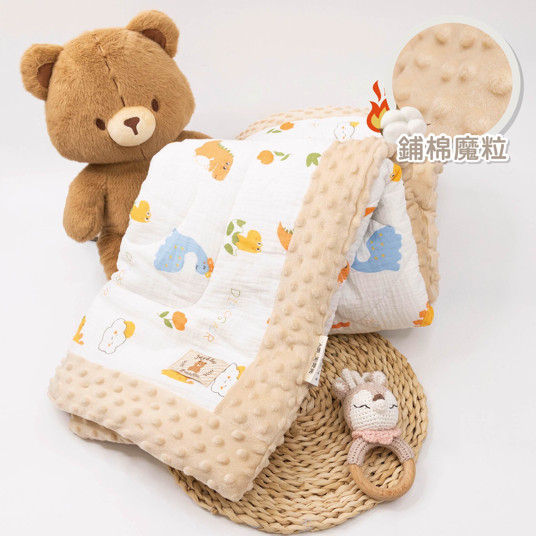 【JS0383】恐龍鋪棉魔粒毯(小)