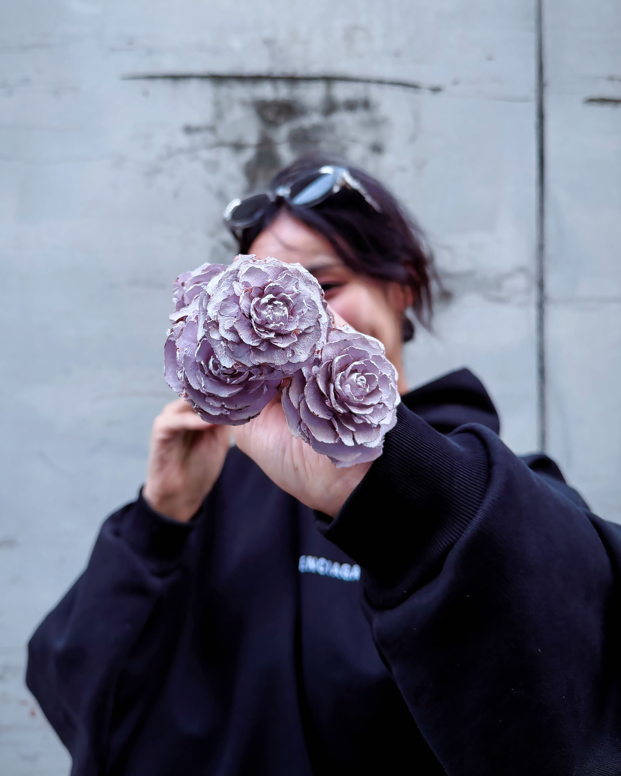 乾燥手工木玫瑰（四色）