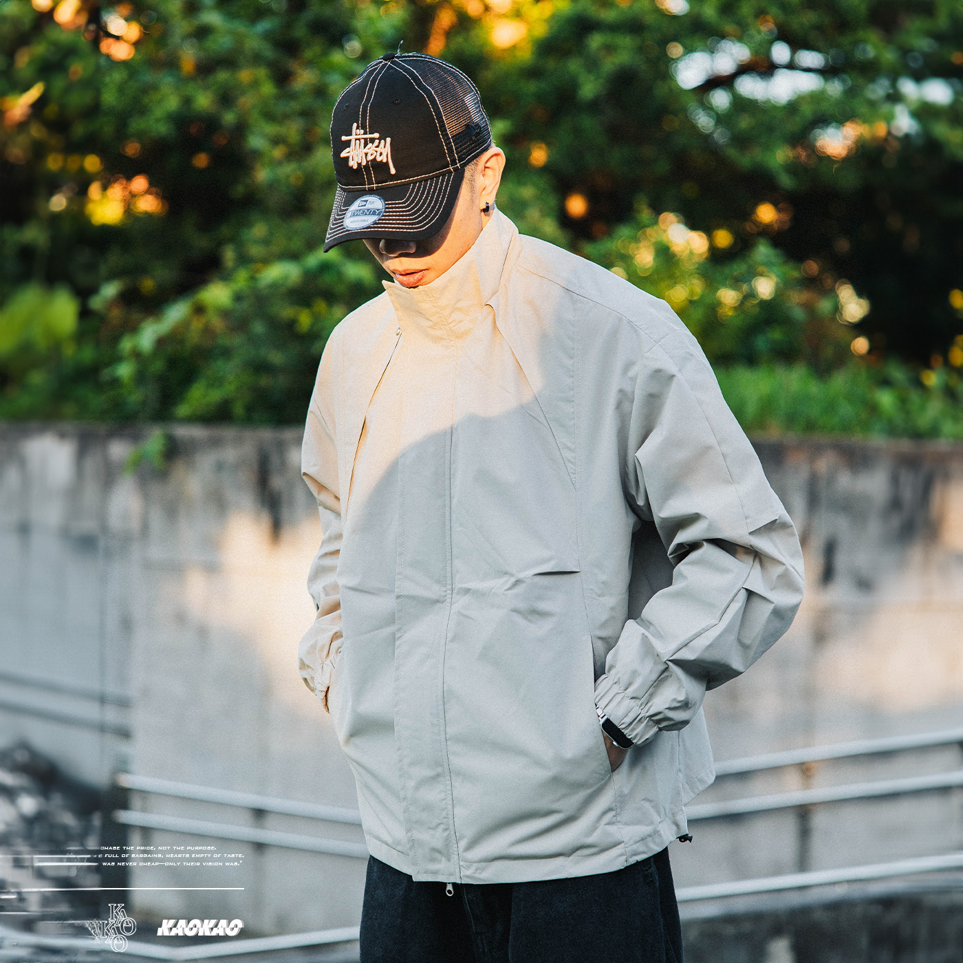 『現貨』Nature 防潑水 工裝 立領夾克外套