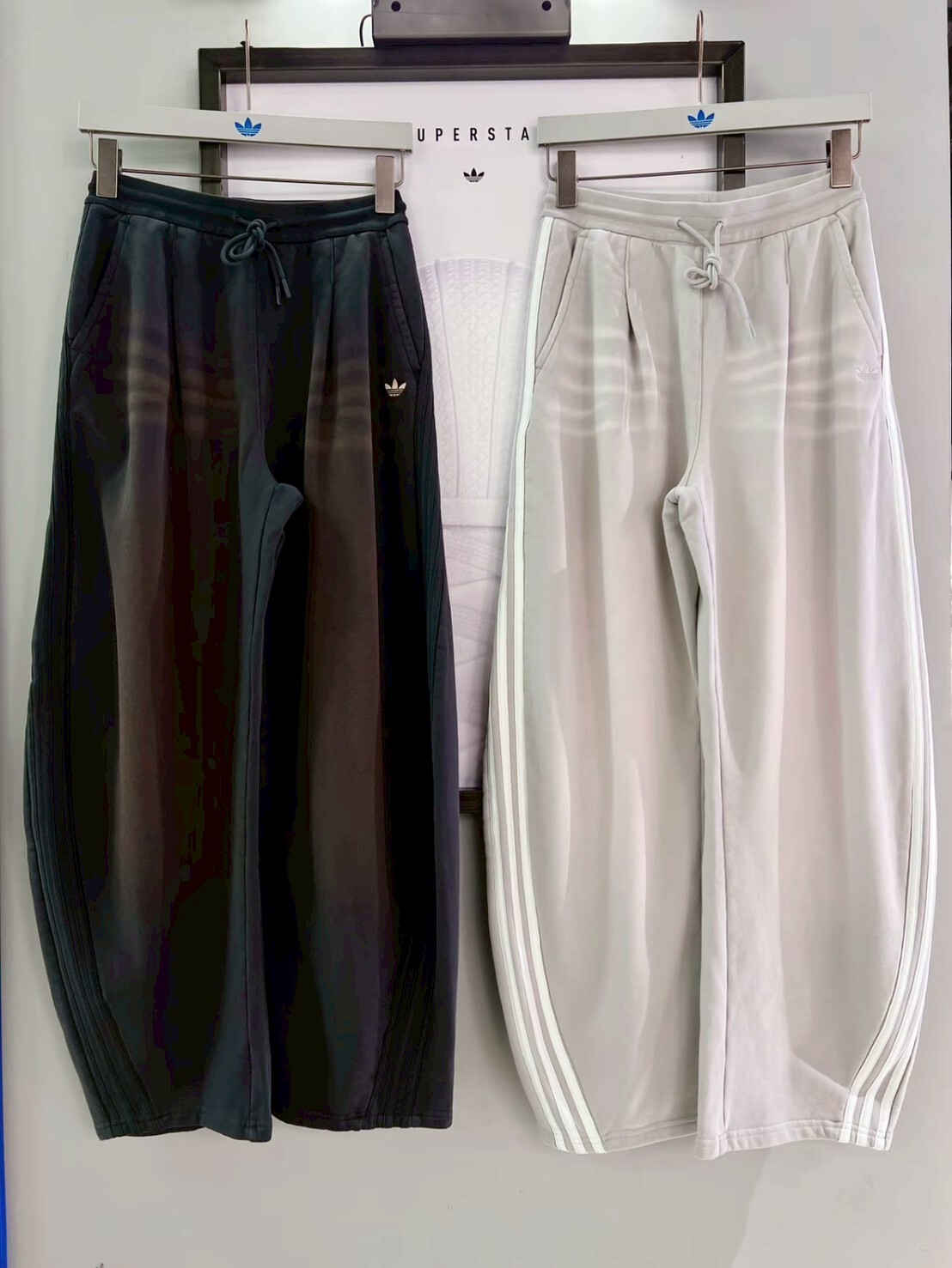 Adidas Originals 水洗 彎刀棉褲