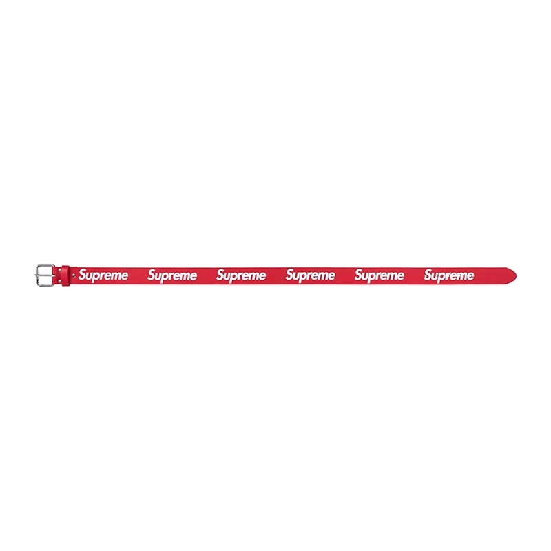 Supreme Repeat Leather Belt Red 皮帶 紅色 SUP-562 [台灣現貨]