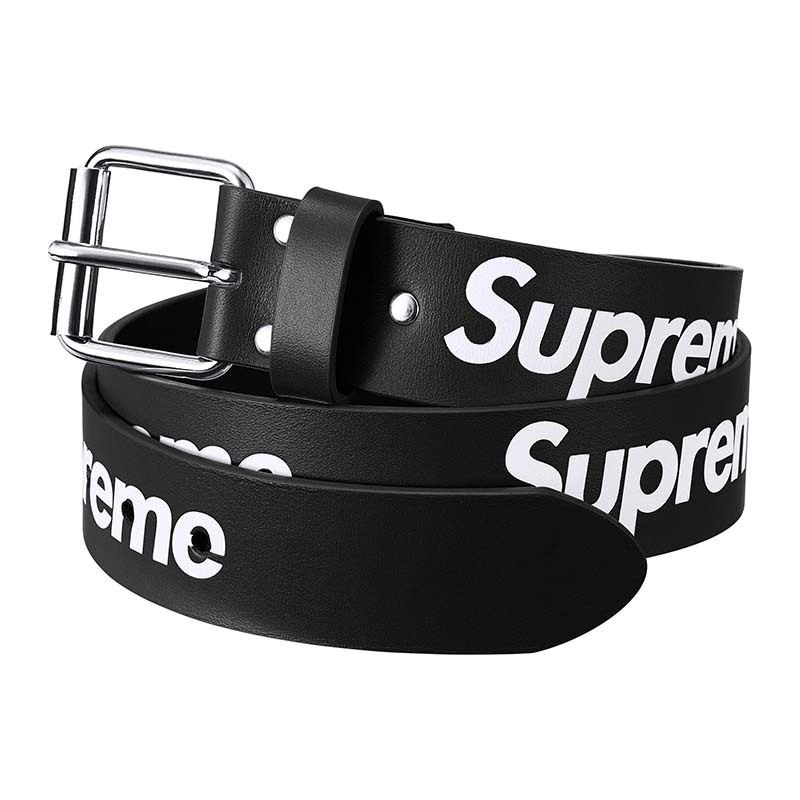 Supreme Repeat Leather Belt Black 皮帶 黑色 SUP-563 [台灣現貨]