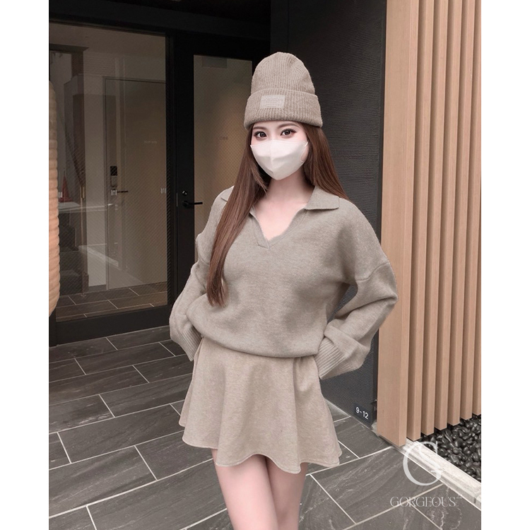 G9781 「VV翻領糯糯毛衣」