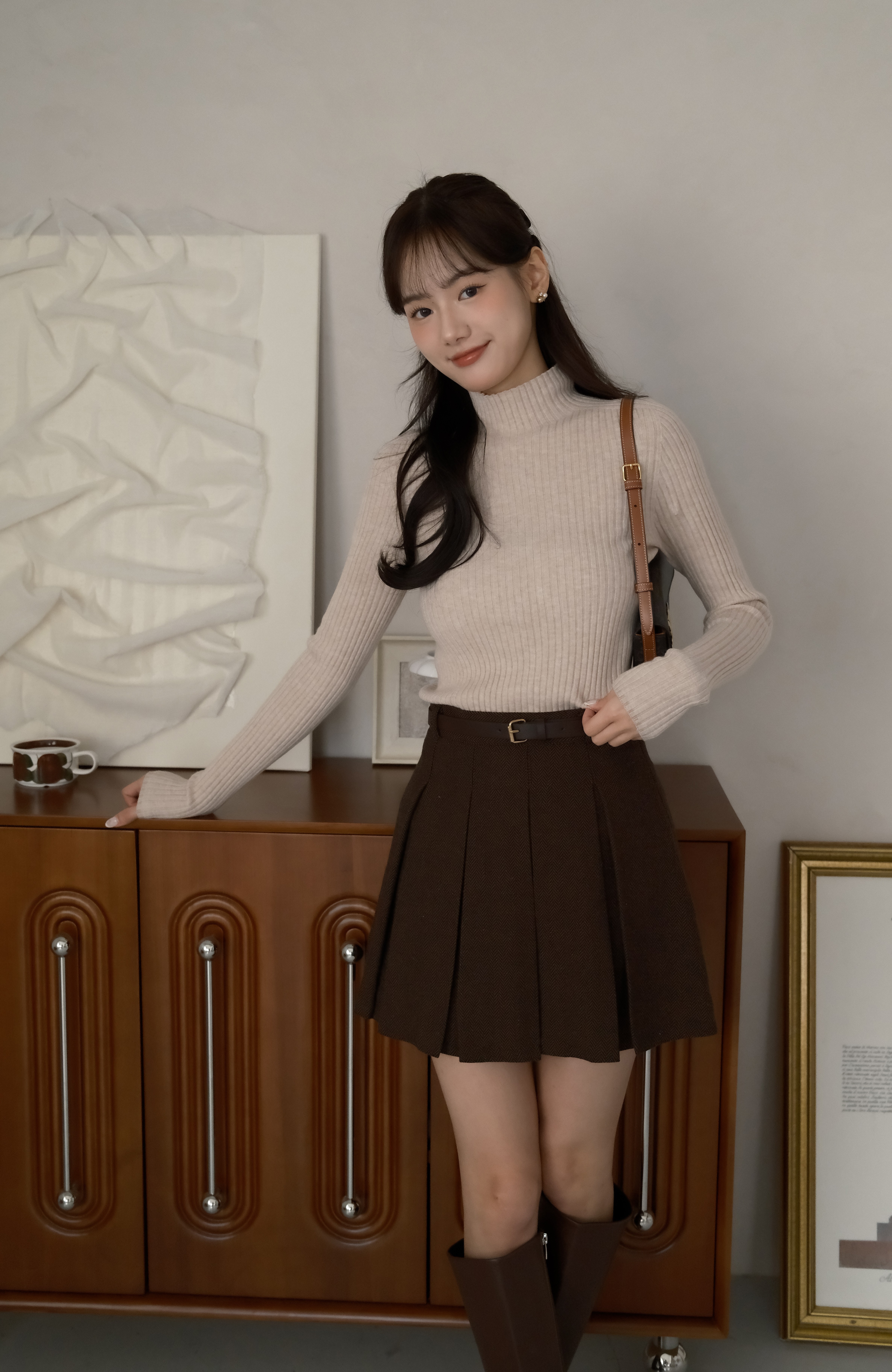 🚀當日出貨 Mood made │Cashmere厚磅羅紋高領毛衣 ( 3 colors)