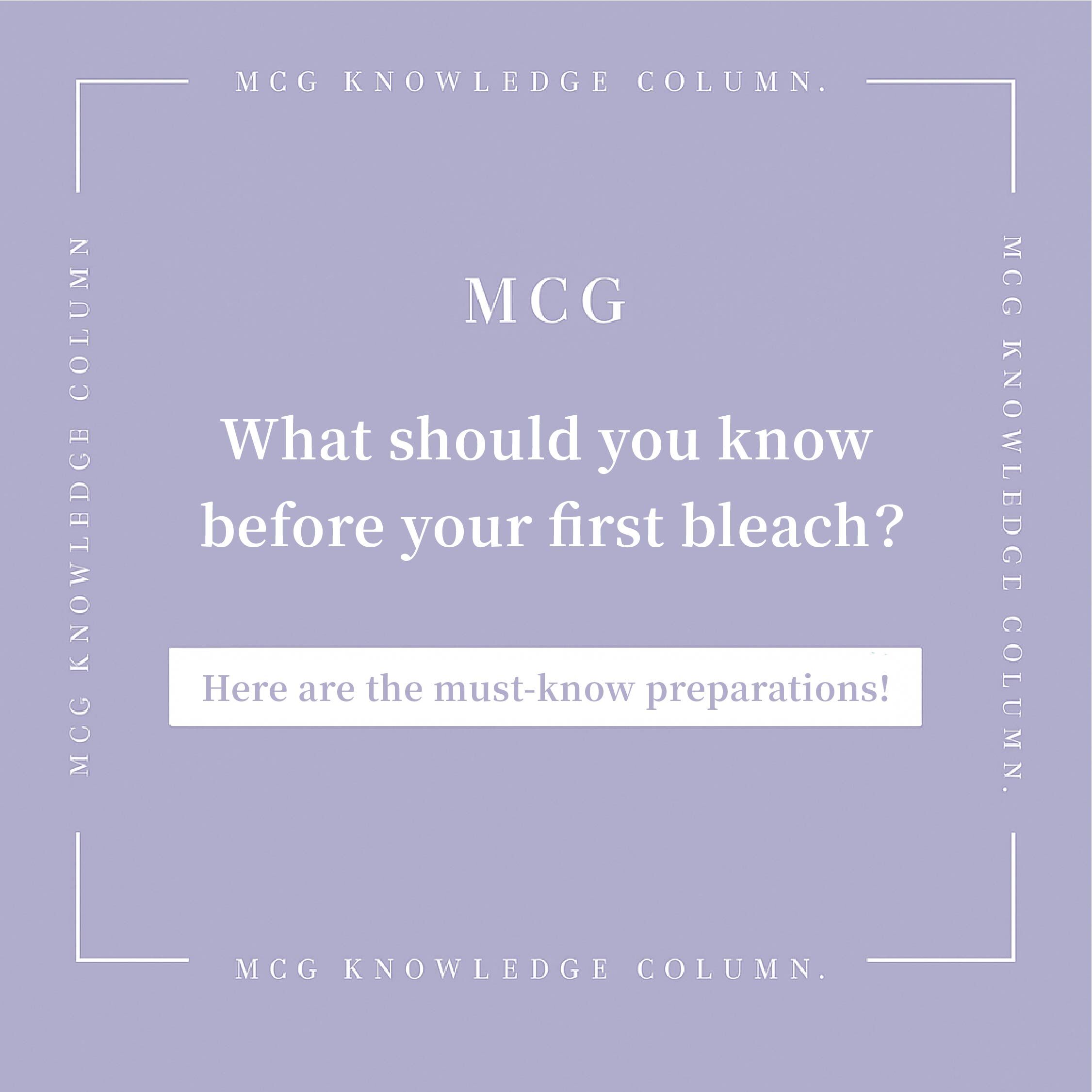 What Should You Know Before Your First Bleach? Here Are the Essential Preparations You Must Know.