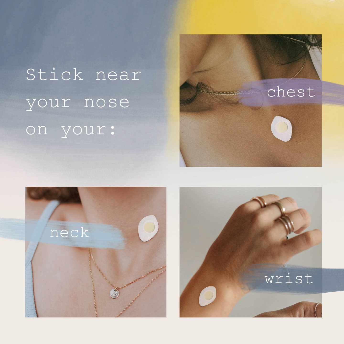 Breatherapy-Personal Diffuser心香貼．留白(4入裝)