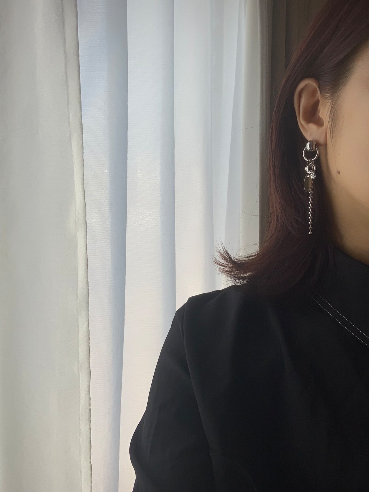 [m-world] ball long stainless  | 耳針| NO.53