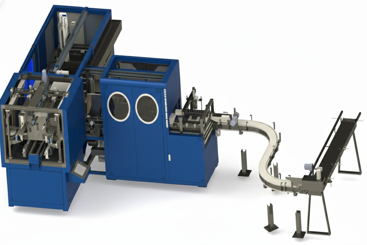 Fully Automatic Case Packing & Sealing Machine (Integrated Type)