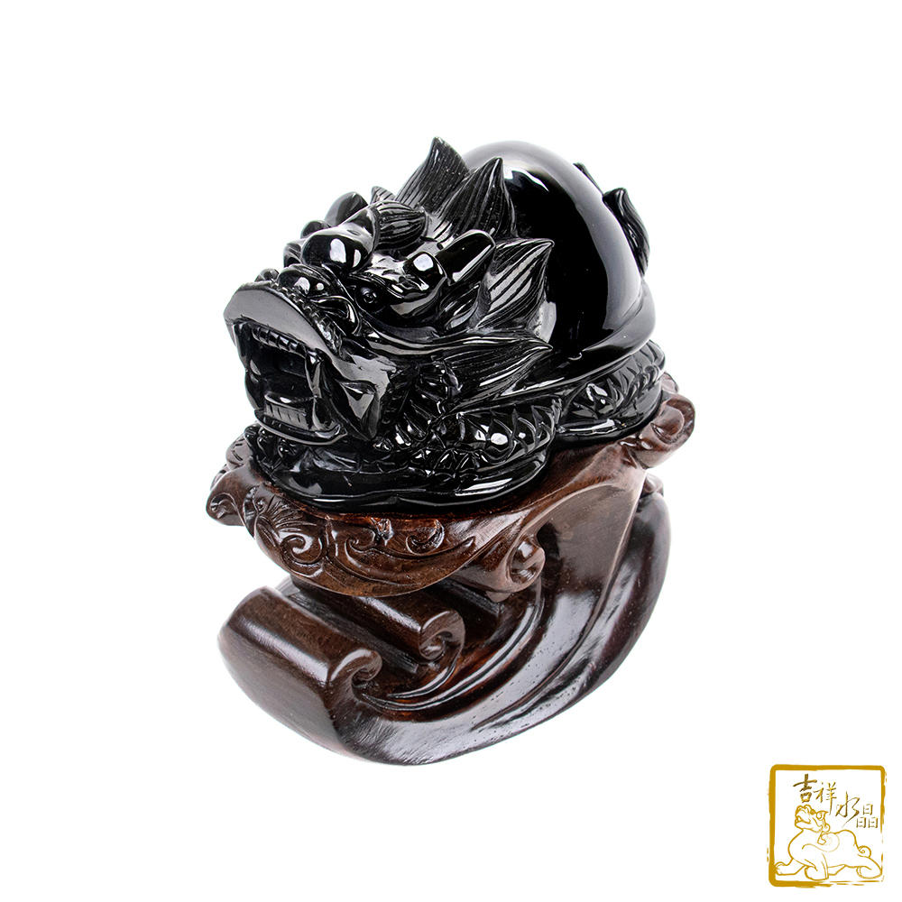 頂級彩虹黑曜石龍龜 1.68kg 事業貴人