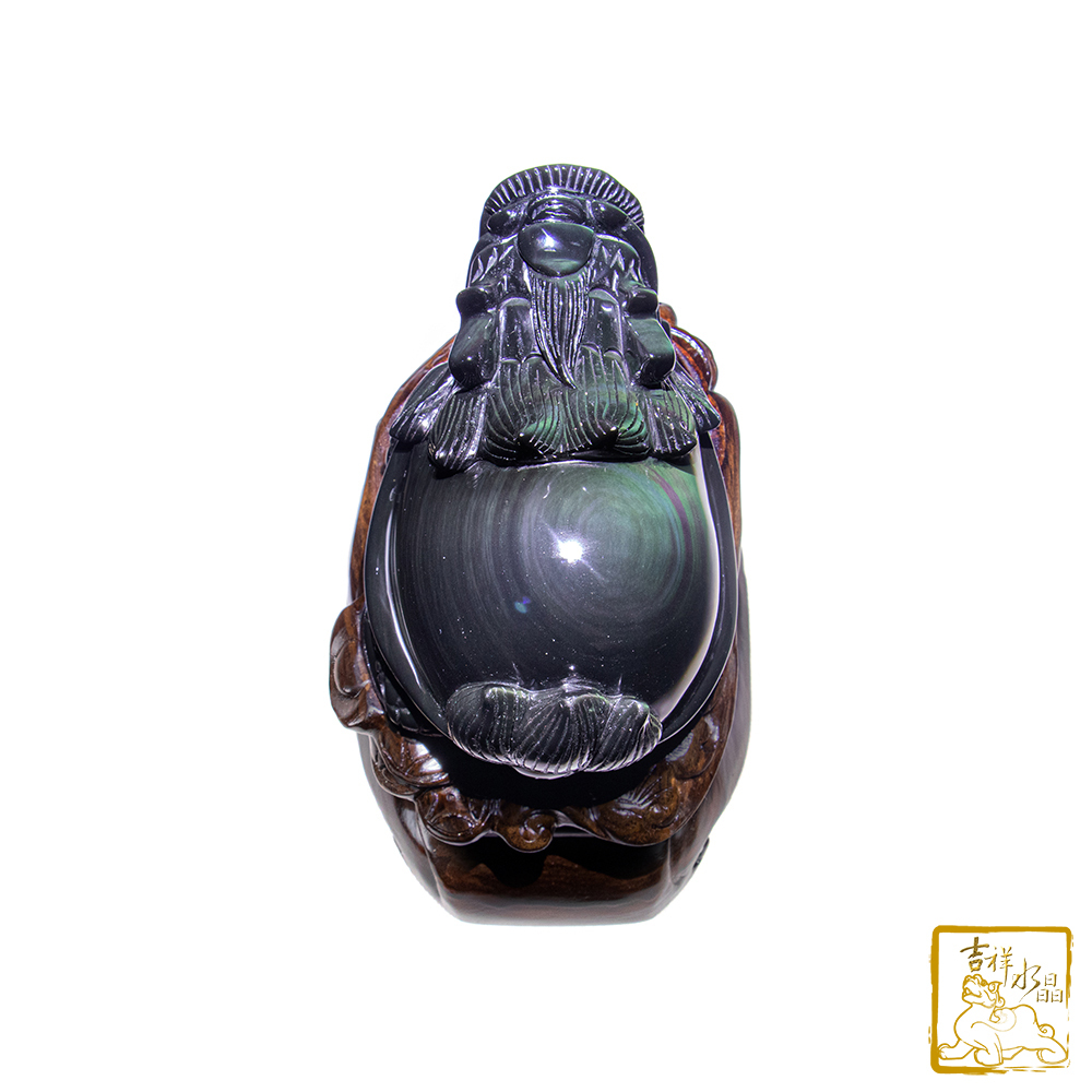 頂級彩虹黑曜石龍龜 1.68kg 事業貴人
