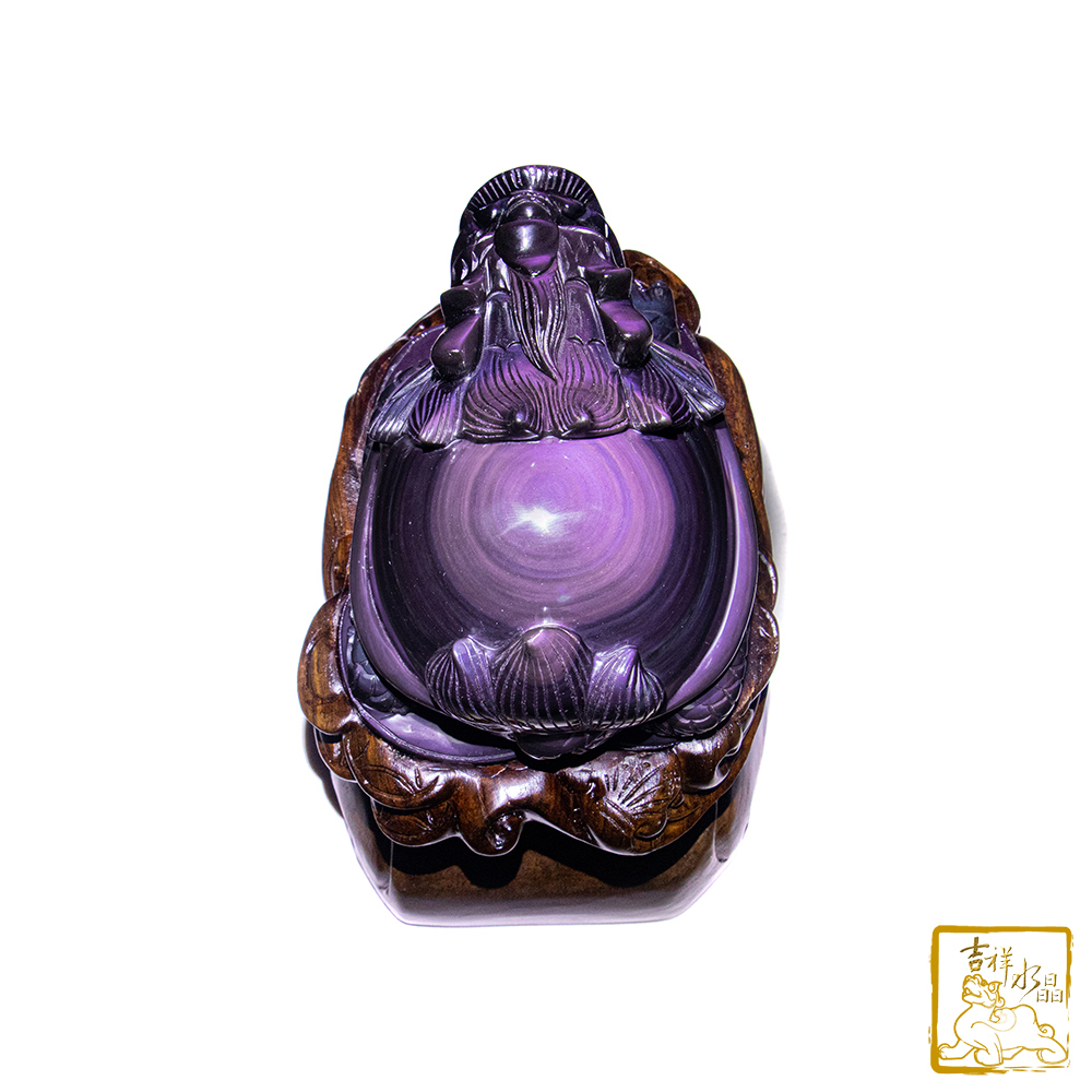 頂級彩虹黑曜石龍龜 1.41kg 事業貴人