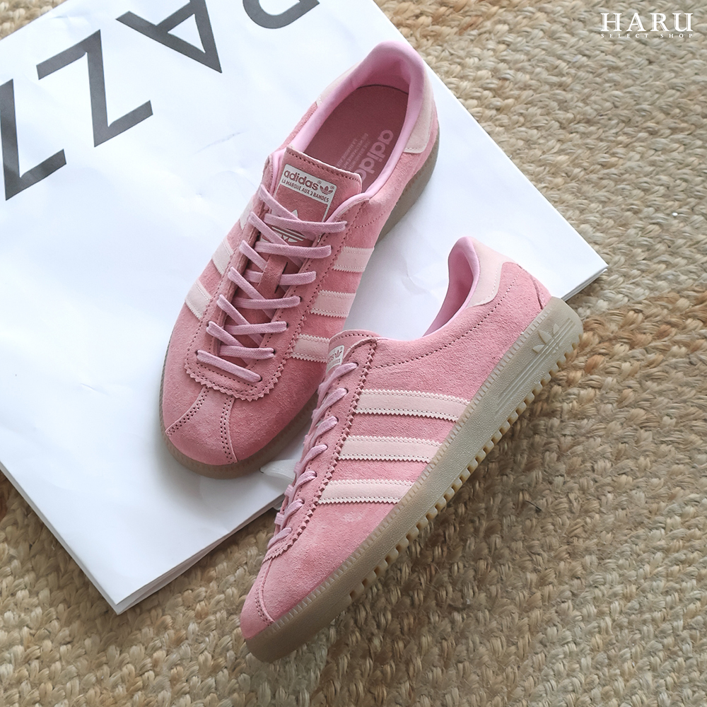 adidas Originals Bermuda "Glow Pink" 馬卡龍粉紅 復古底 麂皮 寶寶粉 GY7386
