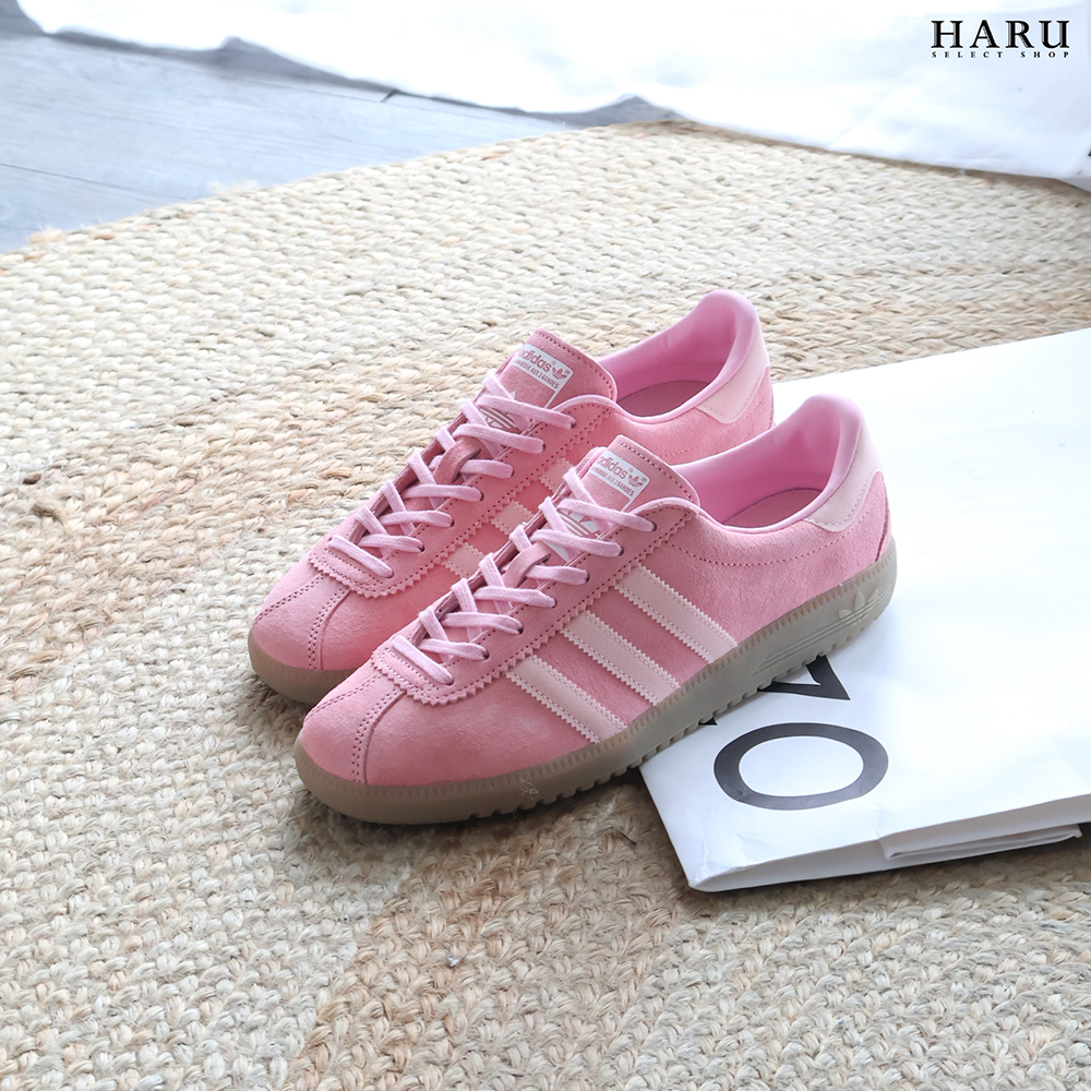 adidas Originals Bermuda "Glow Pink" 馬卡龍粉紅 復古底 麂皮 寶寶粉 GY7386