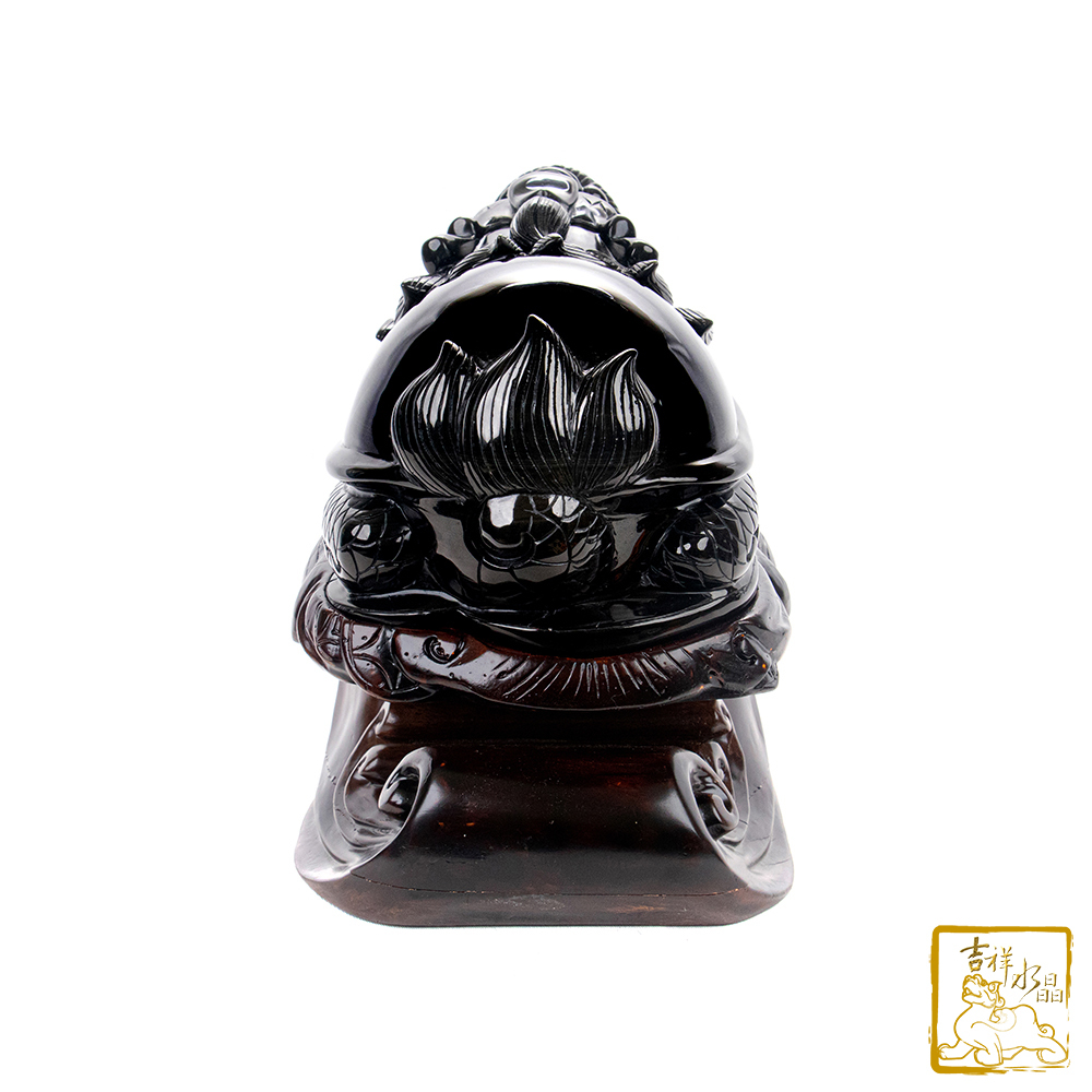 頂級彩虹黑曜石龍龜7.16kg 聚財平安【吉祥水晶專賣店】